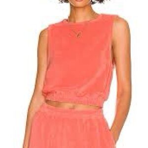 MONROW Terrycloth Sleeveless Top